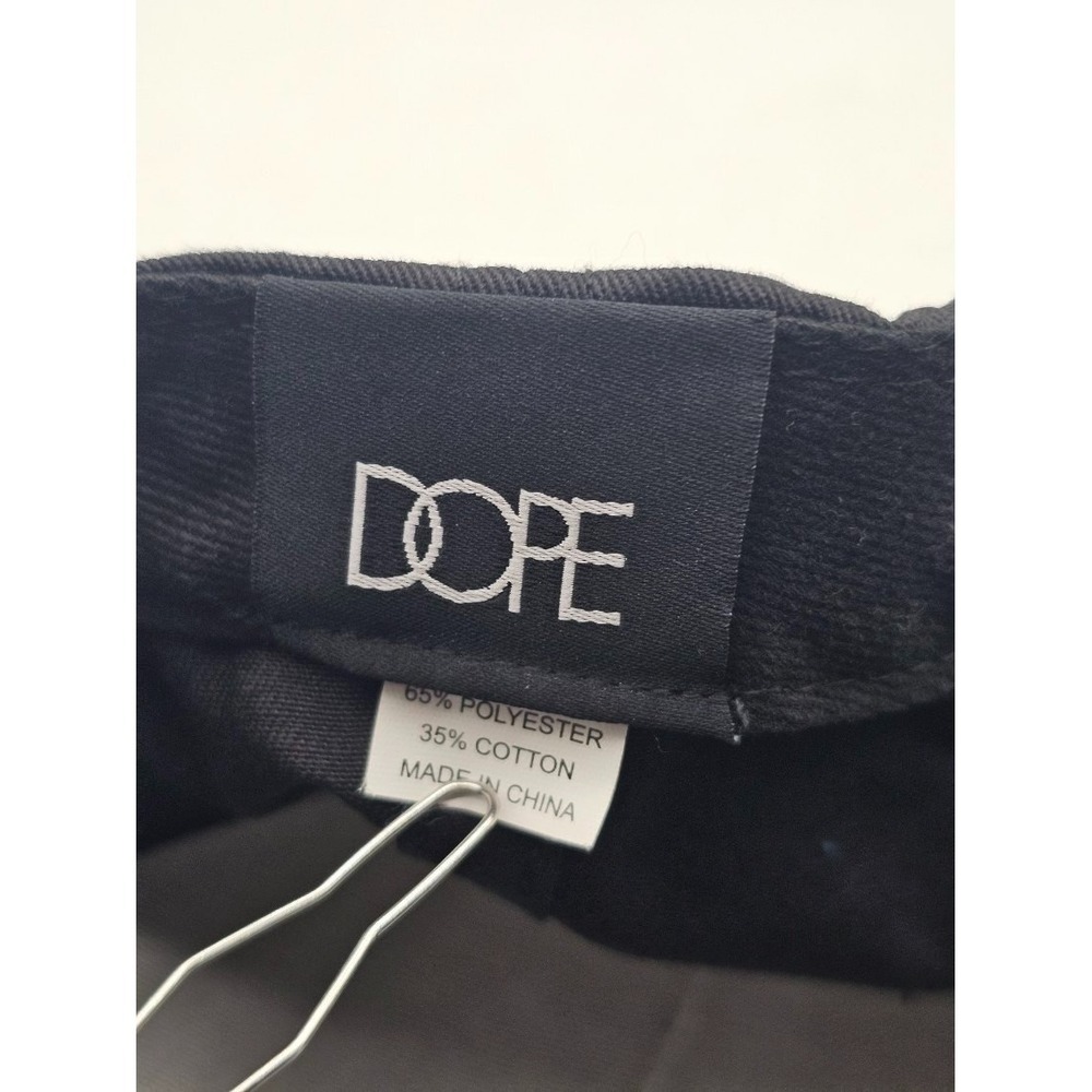 DOPE Black Solid Snapback Hat Cap, One Size Adjustable, Unisex Adults - Picture 5 of 7